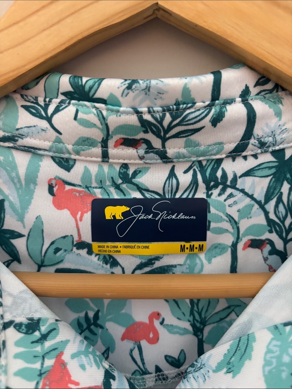 Jack Nicklaus Tropical Golf Polo Shirt Men’s Short Sleeve Hawaiian Resort Golfco - Picture 2 of 5